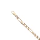 9ct Yellow Gold Figaro Bracelet  8"