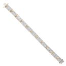 9ct Yellow Gold 3.85ct Brilliant Cut Diamond Bracelet 7.5"