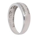 18ct White Gold 0.25ct Diamond Two Row Ring