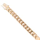 9ct Yellow Gold ID Curb Bracelet 8"