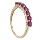9ct Yellow Gold Amethyst Seven Stone Ring