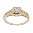 9ct Yellow Gold Cubic Zirconia Single Stone Ring