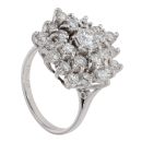 18ct White Gold 1.85ct Diamond Cluster Ring