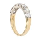 18ct Yellow Gold 1.00ct Brilliant Cut Diamond Half Eternity Ring