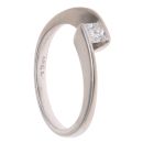 18ct White Gold 0.33ct Princess Cut Diamond Solitaire Ring