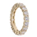 14ct Yellow Gold Cubic Zirconia Full Eternity Ring