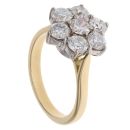 18ct Yellow Gold 2.00ct Brilliant Cut Diamond Cluster Ring