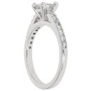 18ct White Gold 0.85ct Princess Cut Diamond Solitaire Ring