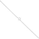 18ct White Gold 1.00ct Diamond Cross Pendant and Chain 18"