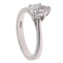 Platinum 1.25ct Pear Cut Diamond Solitaire Ring