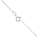 9ct White Gold 0.15ct Diamond Drop Pendant And Chain 18"