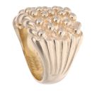 9ct Yellow Gold Five Row Keeper Ring