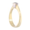 18ct Yellow And White Gold 0.25ct Diamond Solitaire Ring