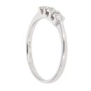 18ct White Gold 0.33ct Diamond Trilogy Ring
