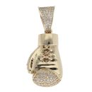 9ct Yellow Gold Cubic Zirconia Boxing Glove Pendant