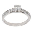 18ct White Gold 0.33ct Brilliant Cut Diamond Solitaire Ring