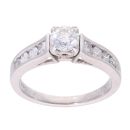 18ct White Gold 1.00ct Diamond Solitaire Ring