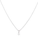 18ct White Gold 0.33ct Brilliant Cut Diamond Solitaire Pendant And Chain 16"