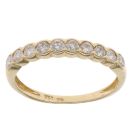 18ct Yellow Gold 0.50ct Brilliant Cut Diamond Half Eternity Ring