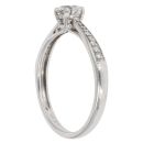 9ct White Gold Brilliant Cut 0.45ct Diamond Solitaire Ring
