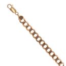 9ct Yellow Gold Curb Bracelet 8"