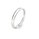 18ct White Gold 2.5mm Slight Court Wedding Band