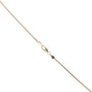 9ct Yellow and White Gold 0.10ct Diamond Chain 18"
