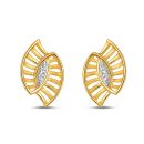 22ct Yellow Gold Marquise Fan Studs