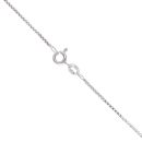 9ct White Gold 0.20ct Diamond Cluster Pendant and Chain 16"