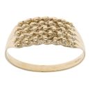 9ct Yellow Gold Five Row Keeper Ring