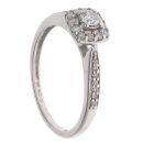 9ct White Gold 0.33ct Brilliant Cut Diamond Cluster Ring