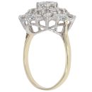 9ct Yellow Gold Cubic Zirconia Cluster Ring