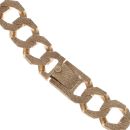 9ct Yellow Gold Heavyweight Textured Curb Chain 34"