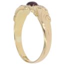 18ct Yellow Gold 0.05ct Diamond and Ruby Ring