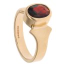 9ct Yellow Gold Garnet Single Stone Ring