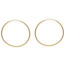 22ct Yellow Gold Plain Hoop Earrings