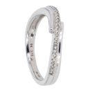 9ct White Gold 0.09ct Diamond Eternity Ring by Anya Belle
