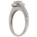 18ct White Gold 0.66ct Brilliant Cut Diamond Cluster Ring