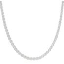 Silver Flat Rosetta Chain 18" By Icesia