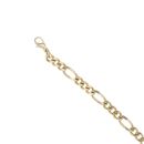 9ct Yellow Gold Figaro Bracelet 8.5"