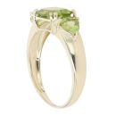 9ct Yellow Gold Peridot Three Stone Ring