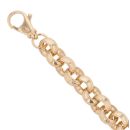 9ct Yellow Gold Patterned Belcher Bracelet 8.5"