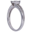 18ct White Gold 0.50ct Princess Cut Diamond Cluster Ring