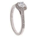 18ct White Gold 0.66ct Brilliant Cut Diamond Cluster Ring