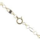 14ct Yellow and White Gold Greek Key Fancy Chain 20"