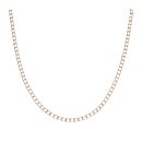 9ct Yellow Gold Square Curb Chain 18"