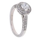 18ct White Gold 0.85ct Diamond Cluster Ring