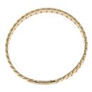 14ct Yellow Gold Monaco Classic Alternate Flex Lock Bangle