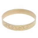 9ct Yellow Gold Patterned Bangle