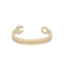 9ct Yellow Gold Torque Patterned Spanner Bangle